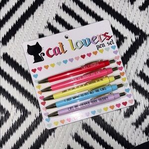 Cat Lovers Pen Set - Multicolor